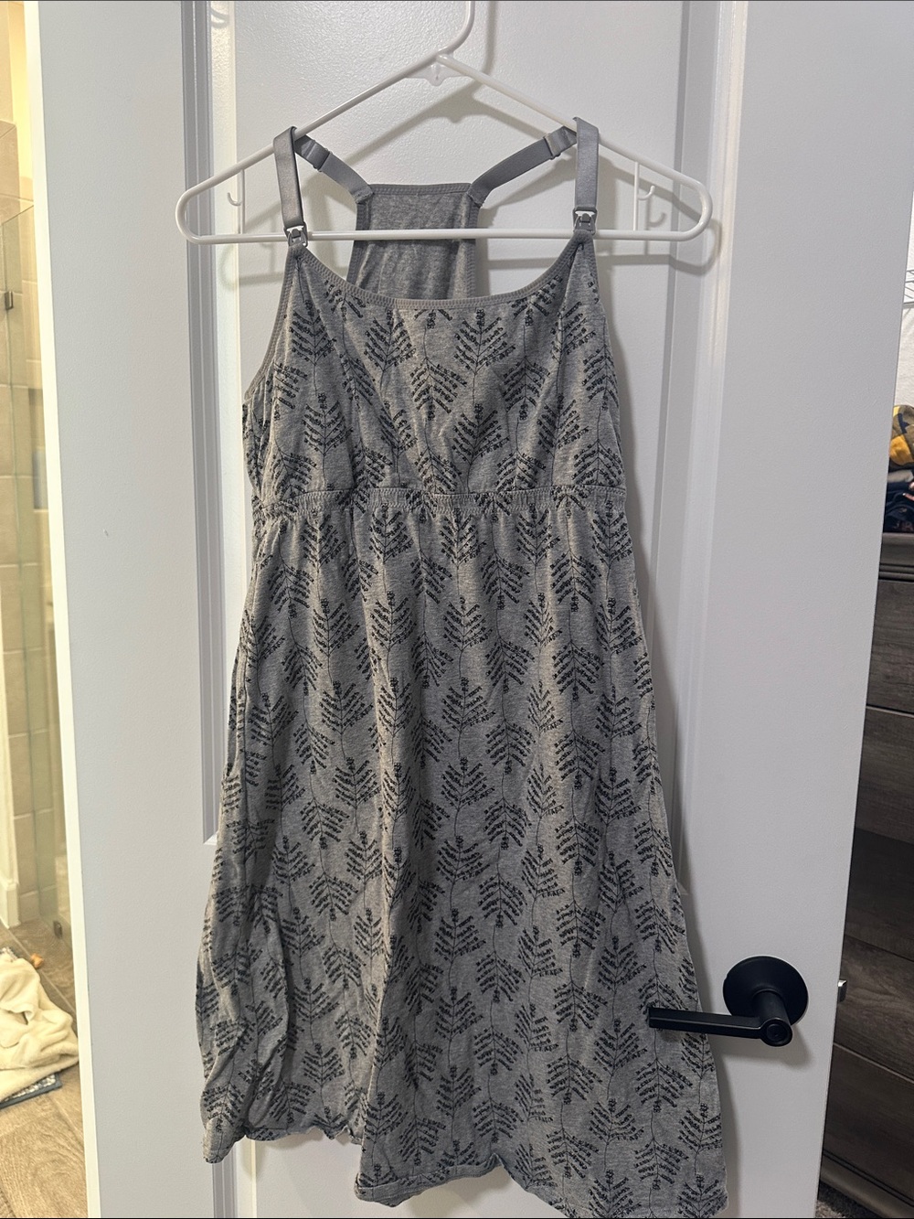 Maternity and nursing dress medium with clips